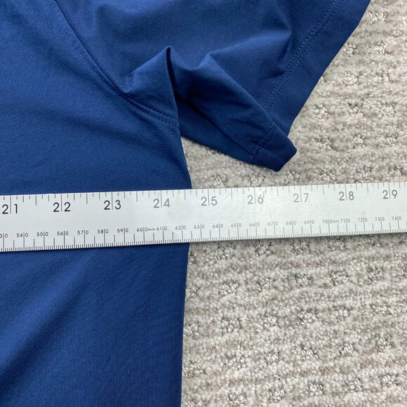 Under ARMOUR Golf Shirt Men 2XL Navy Blue Edmonton Oil Kings Hockey Activewear - Picture 11 of 12